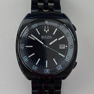 Black Bulova Accutron II Snorkel Collection Watch (Model: 98B219)